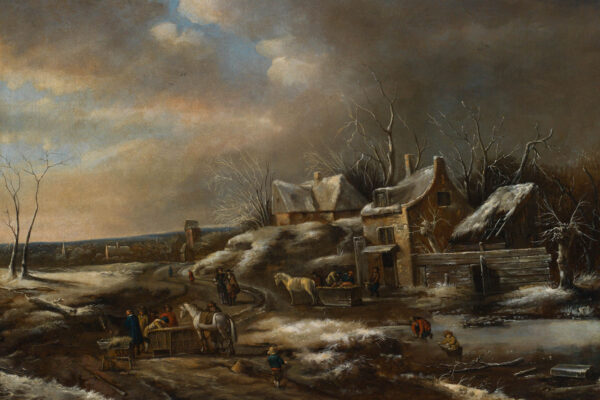 Klaes Molenaer (Haarlem 1628/29 - 1676)
Paesaggio invernale