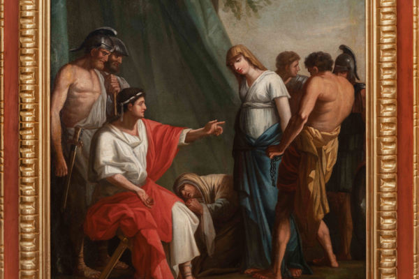 Agamennone condanna Ifigenia al sacrificio
