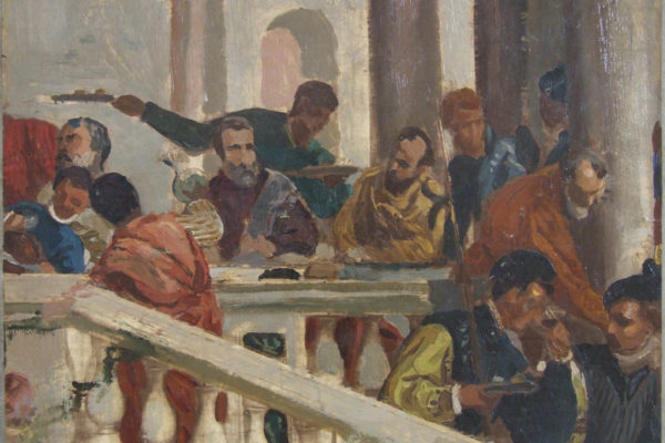 Copia di un particolare della Cena in Casa di Levi di Paolo Caliari, detto il Veronese